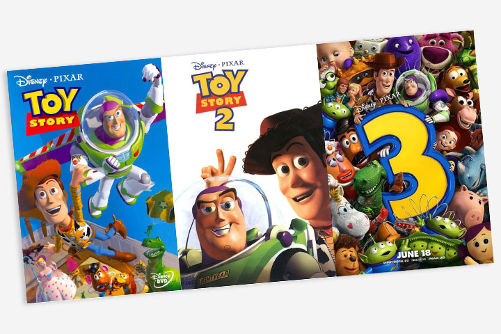 Toy Story 1, 2, 3
