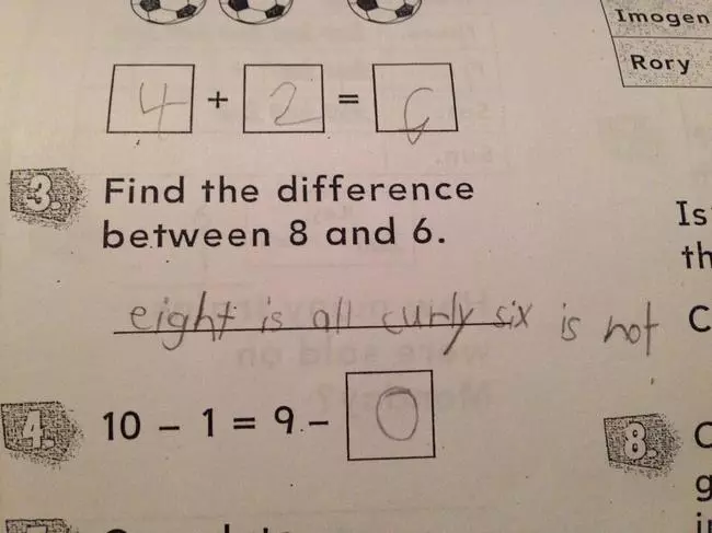 Wow, this guy has got some kindergarten basics in tact.