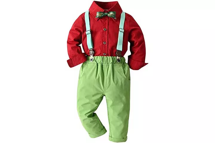 Xifamniy Boys Gentleman Suspender Overalls