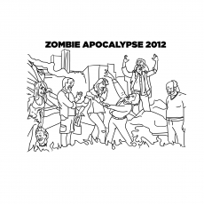 Zombie Apocalypse coloring page
