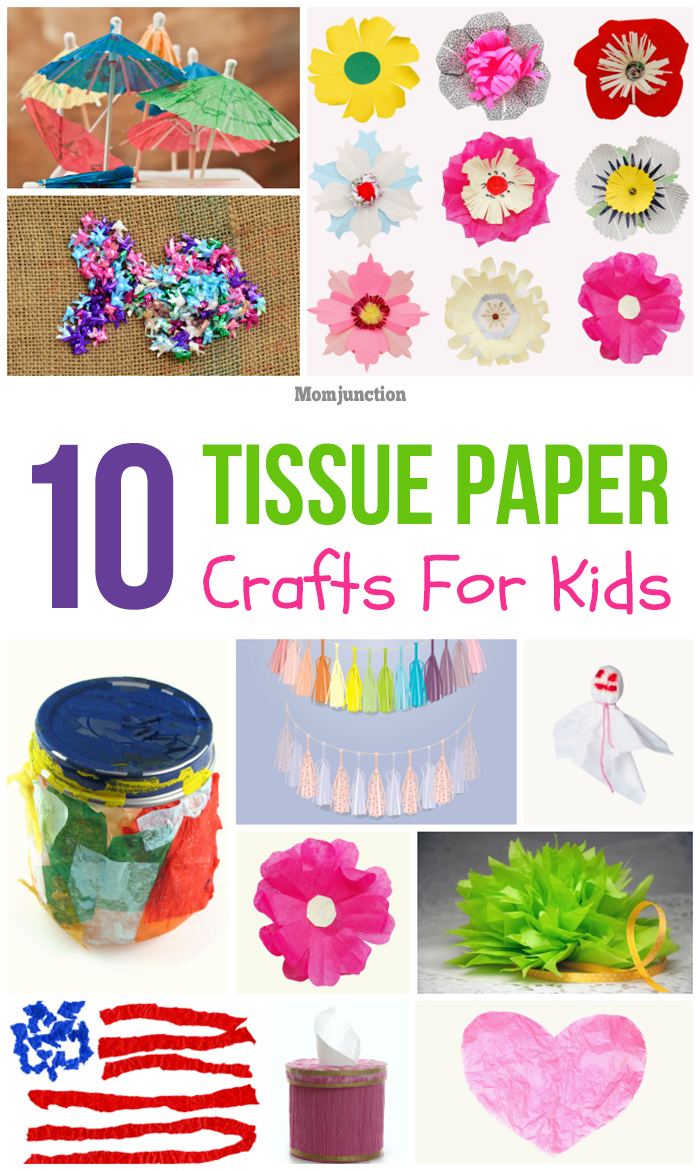 10 Funtastic Tissue Paper Crafts For Kids