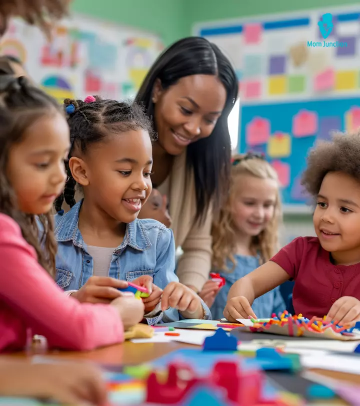 Children Playing Games In A Classroom, Representing Classroom Activities