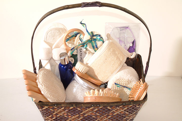 Baby essentials basket gifts for new moms