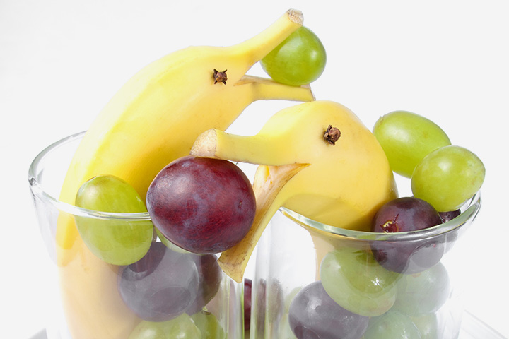 Fruit based dolphin crafts for preschoolers