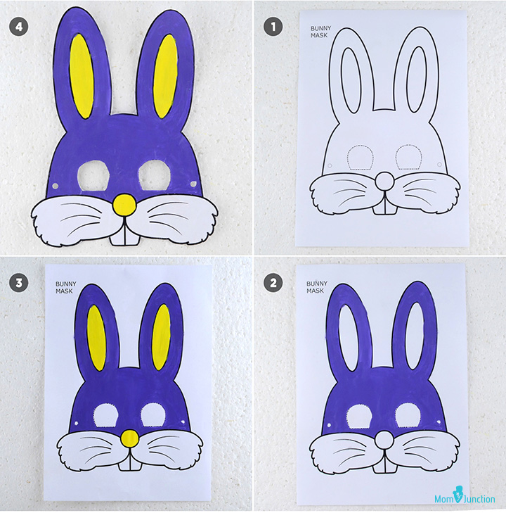 Bunny paper animal crafts for kids