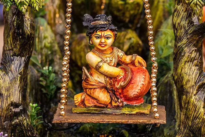 Create a clay idol of Krishna, Janmashtami activities for kids