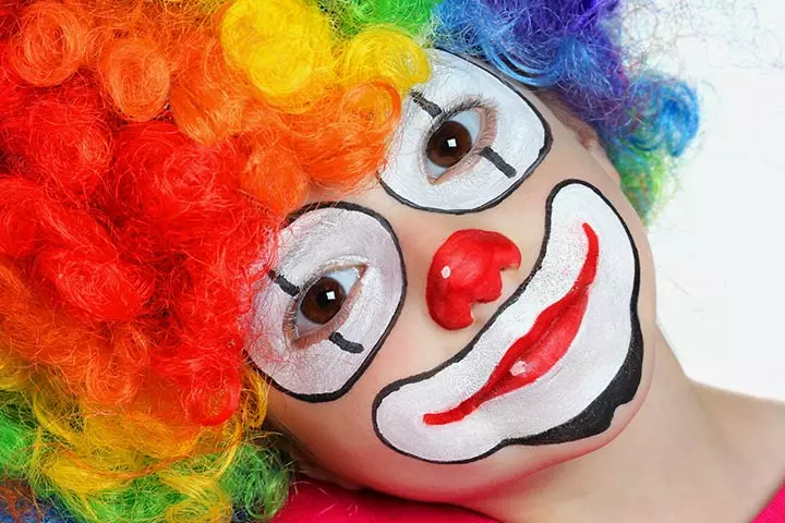 Clown Halloween face paint for kids Clown Halloween face paint for kids