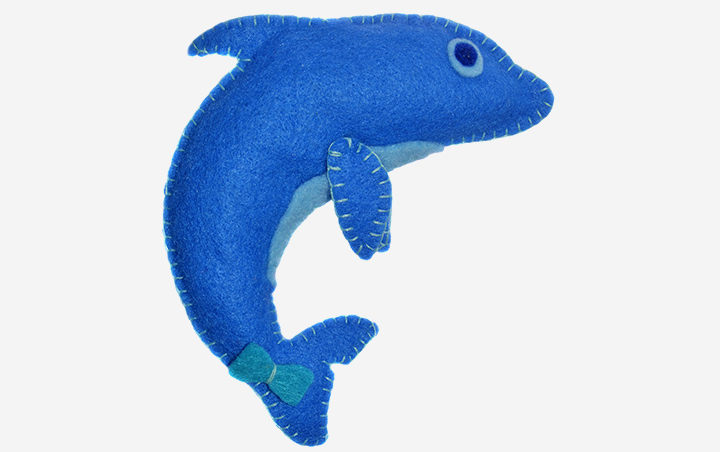 Fabric based dolphin crafts for preschoolers