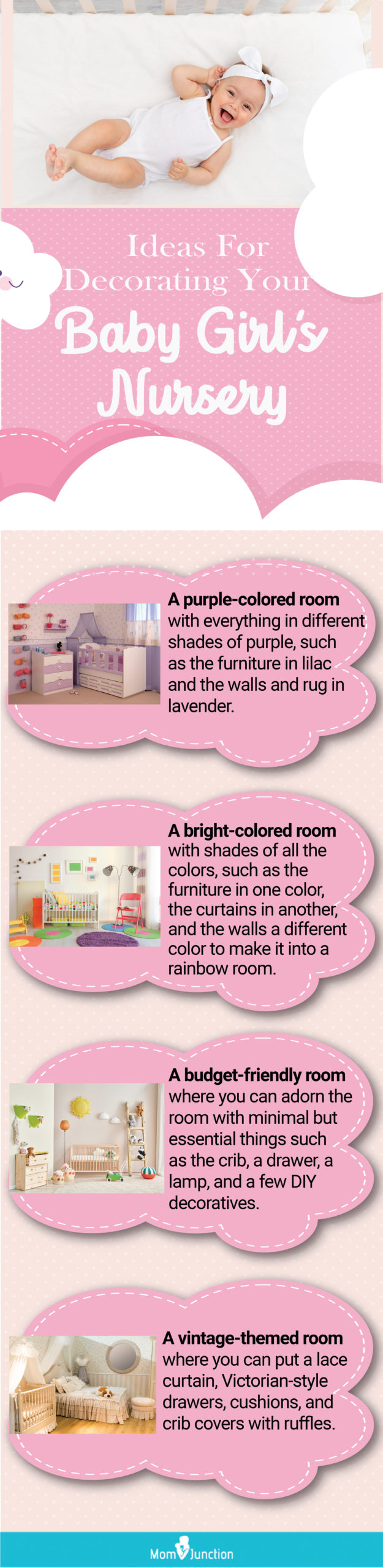 cute baby girl room ideas [infographic]
