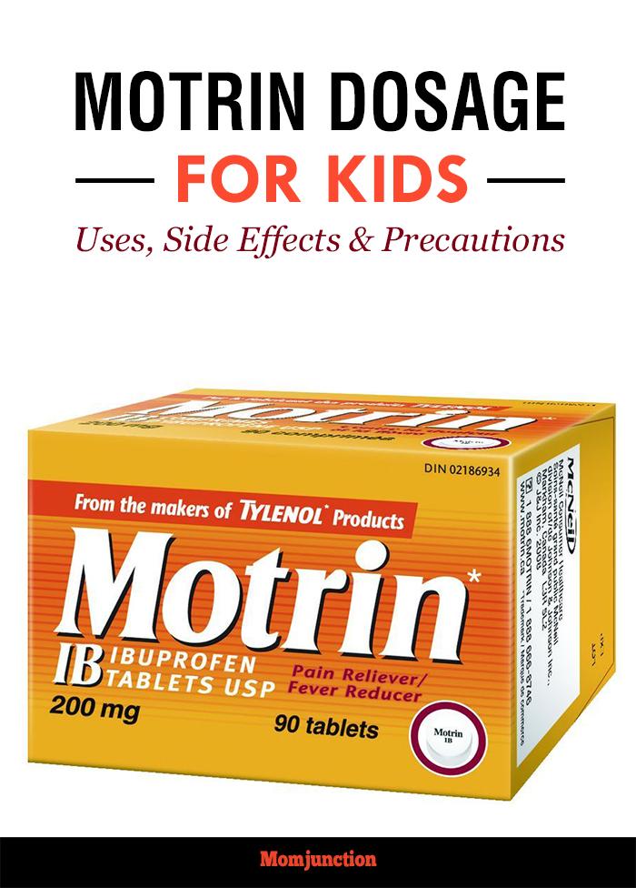 Motrin For Children: Safety Profile And Dosage Chart