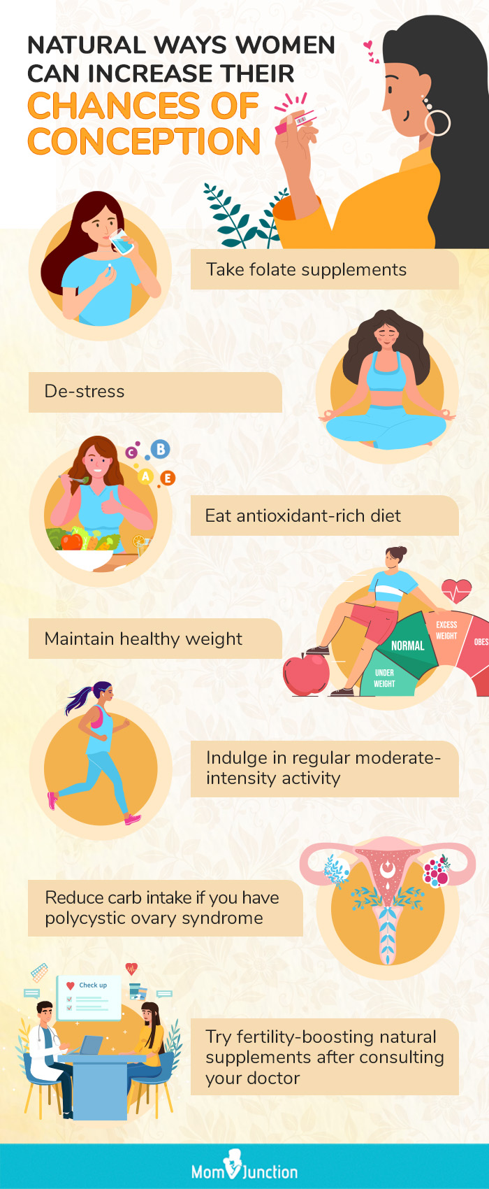natural ways women can increase their chances of conception (infographic)