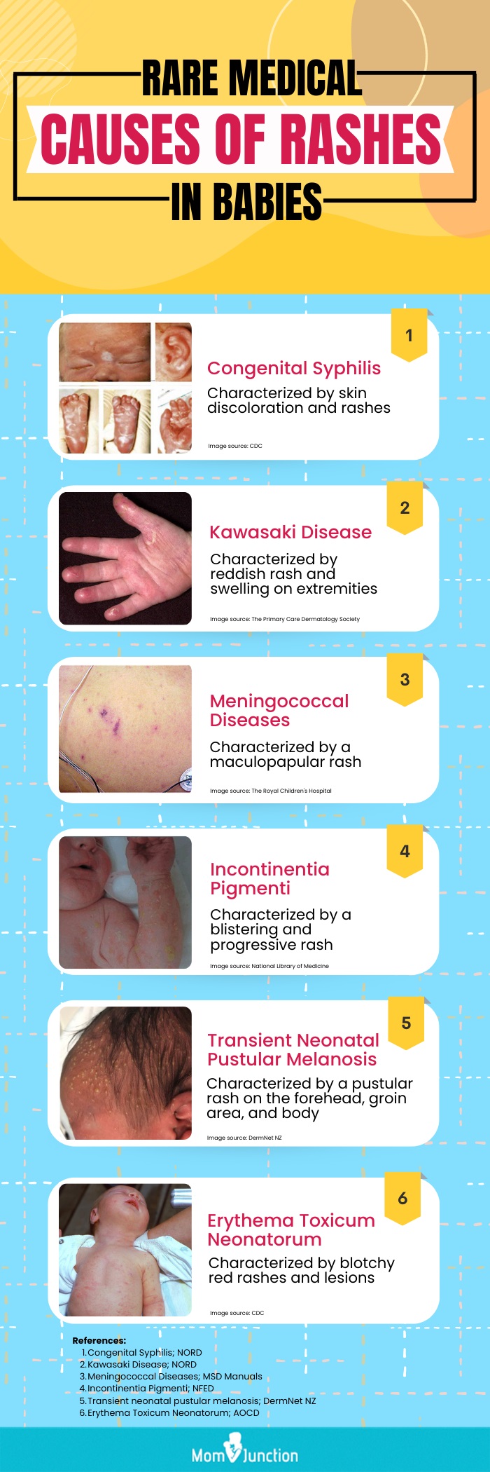rare medical causes of rashes in babies (infographic)
