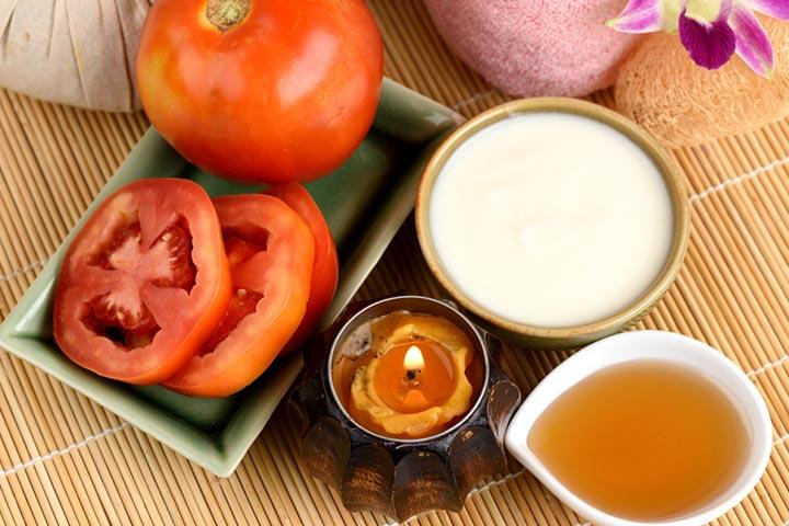 Homemade Tomato face mask for kids