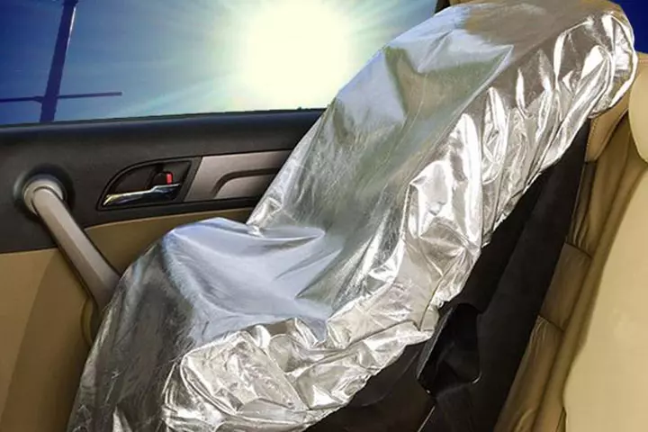 Use this Car Seat Sun Shade at as good as a 60 degree recline,