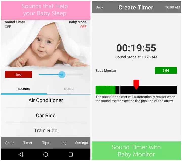 White noise apps for new moms