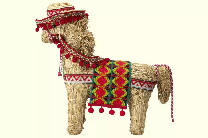 Straw based donkey crafts for preschoolers