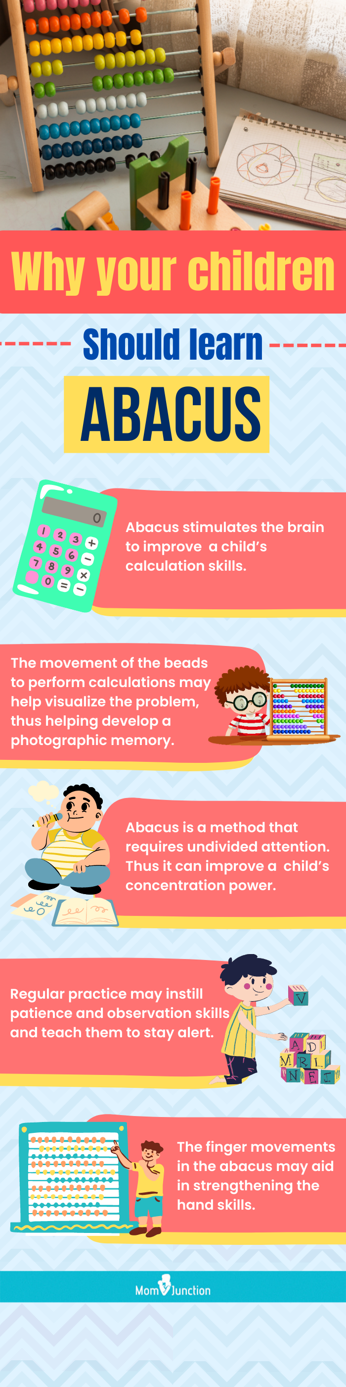 benefits of teaching the abacus method to children (infographic)