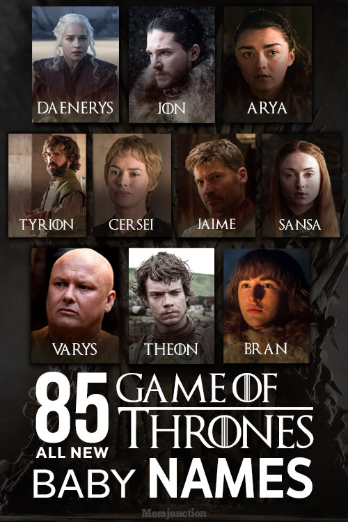 85 All New Game Of Thrones Names For Baby Boys And Girls