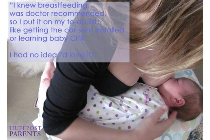 Another nursing image from Huffington Post Parents blogger Amy Wruble serves as an inspiring example.