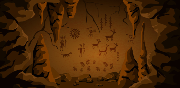 Cave painting was popular during the Stone Age