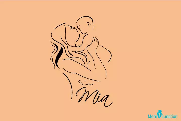 Tattoo idea for the name Mia