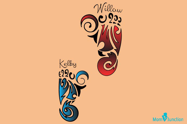 Beautiful Tattoo Designs with Kids Name to Cherish the Love