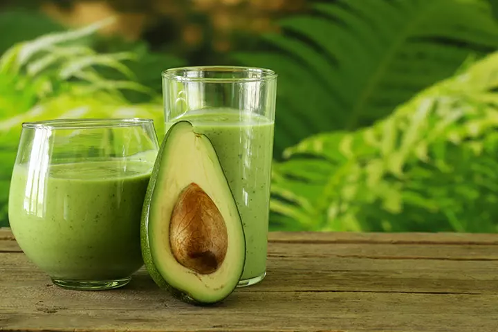 Avocado baby food recipes, avocado and formula smoothie