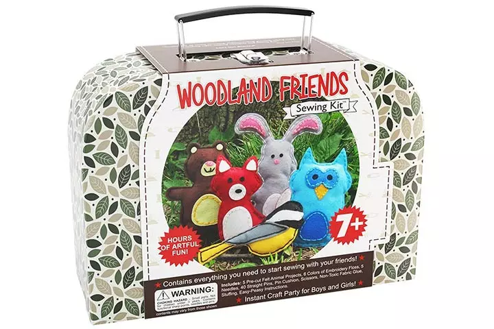 Craftsters Sewing Kits Woodland Animals Craft Educational Sewing Kit
