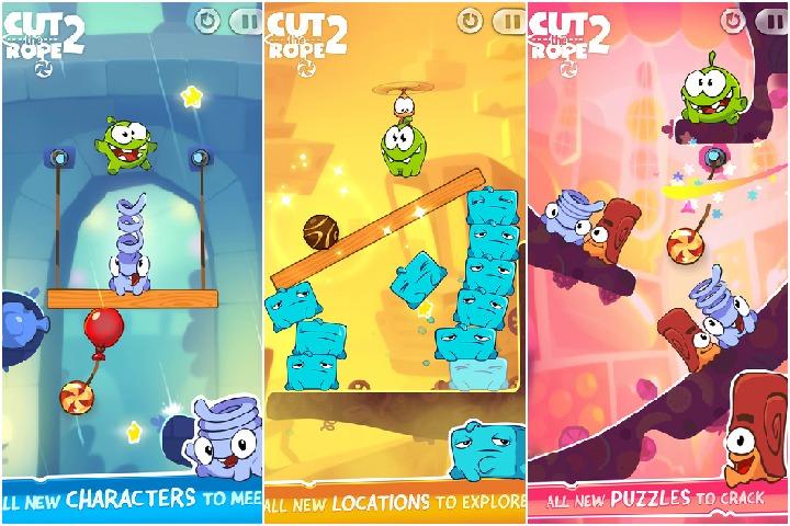 Cut the Rope: Experiments, keeping Om Nom fed is now free