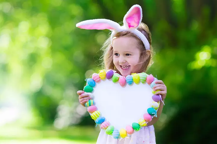 Egg heart craft idea for kids