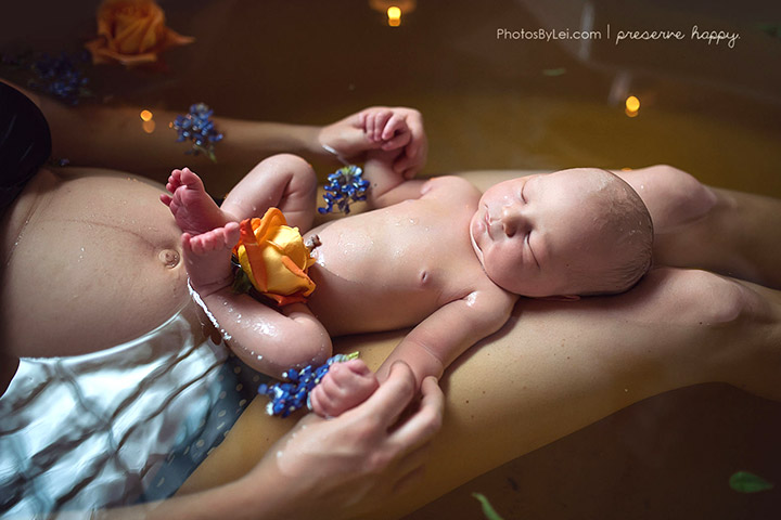 Herbal baths are given few hours after birth, or a couple of days after birth