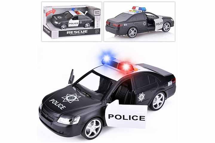 Liberty Imports Friction Powered Police Car