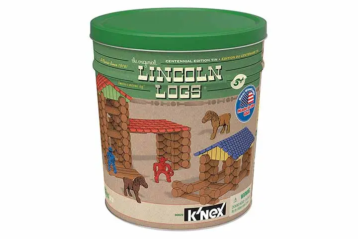 Lincoln Logs Centennial Edition Tin