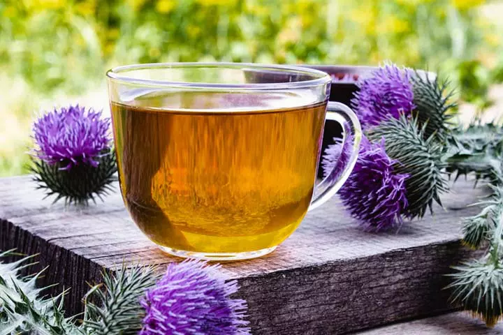 Make herbal tea using milk thistle seeds to improve milk supply.