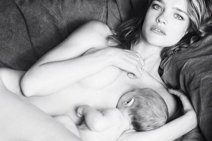 model Natalia Vodianova from Russia introduced her son Maxim