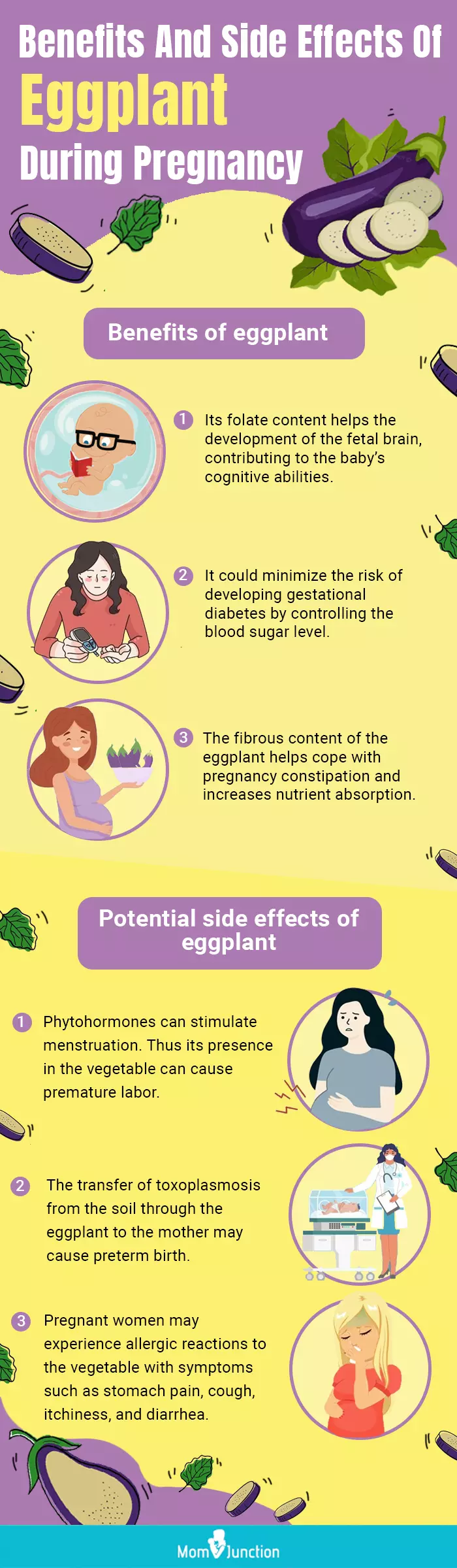 eggplant during pregnancy (infographic)