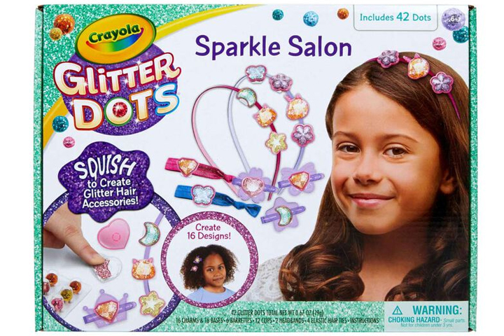 Crayola Glitter Dots Salon Hair Clips Craft