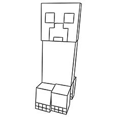 Whither, a boss creature in Minecraft coloring page