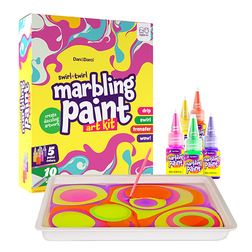 Dan&Darci Marbling Paint Art Kit For Kids