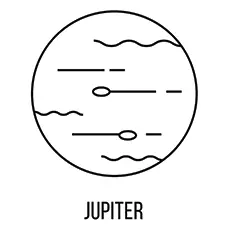Solar Planet Jupiter Coloring Pages