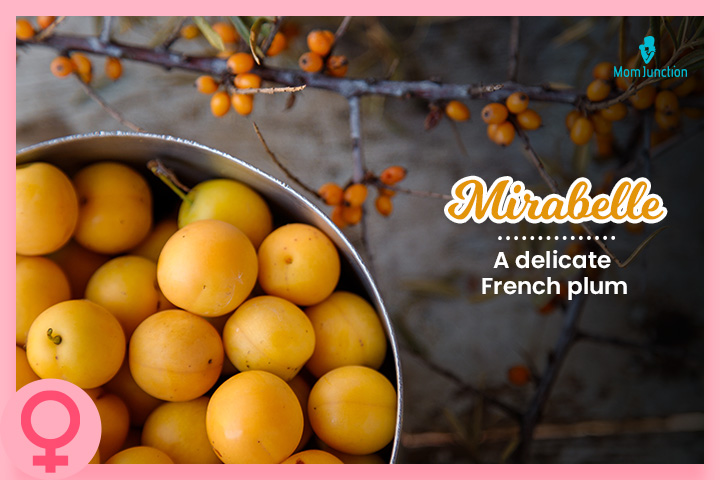 Mirabelle is a delicate French plum