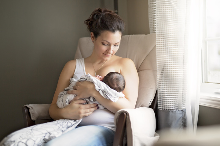 Reclined Breastfeeding After C Section