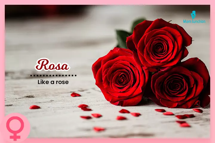 Rosa is a lovely baby name