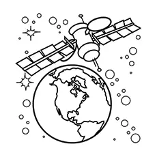 Solar System Satellite Coloring Pages