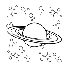Free Printable Coloring Pages of Saturn