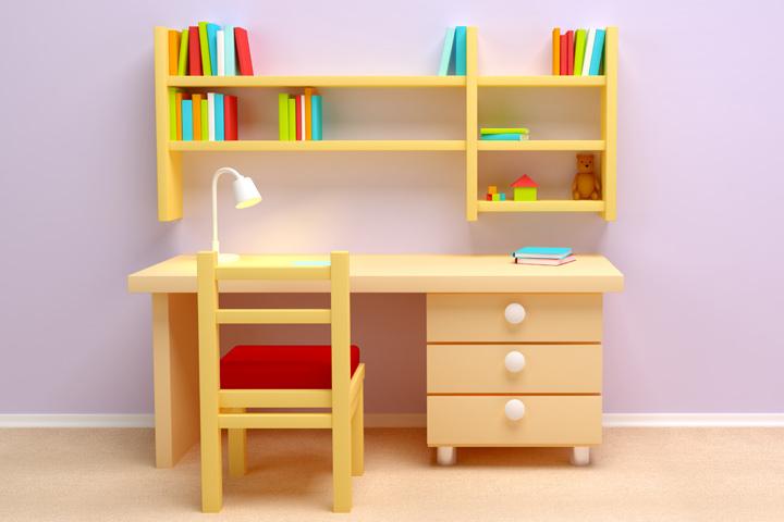 wooden kids study table