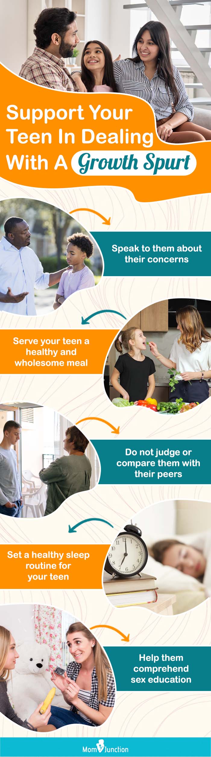 support your teen in dealing with a growth spurt (infographic)