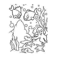 Nature Coloring Pages - The Magnificent Ocean Life