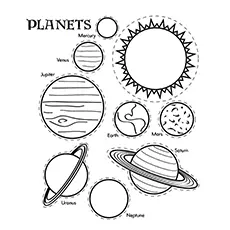 Nature Coloring Pages - The Solar System