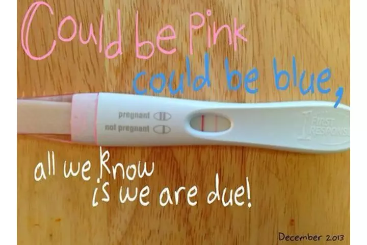 This home pregnancy test got just a bit poetic.